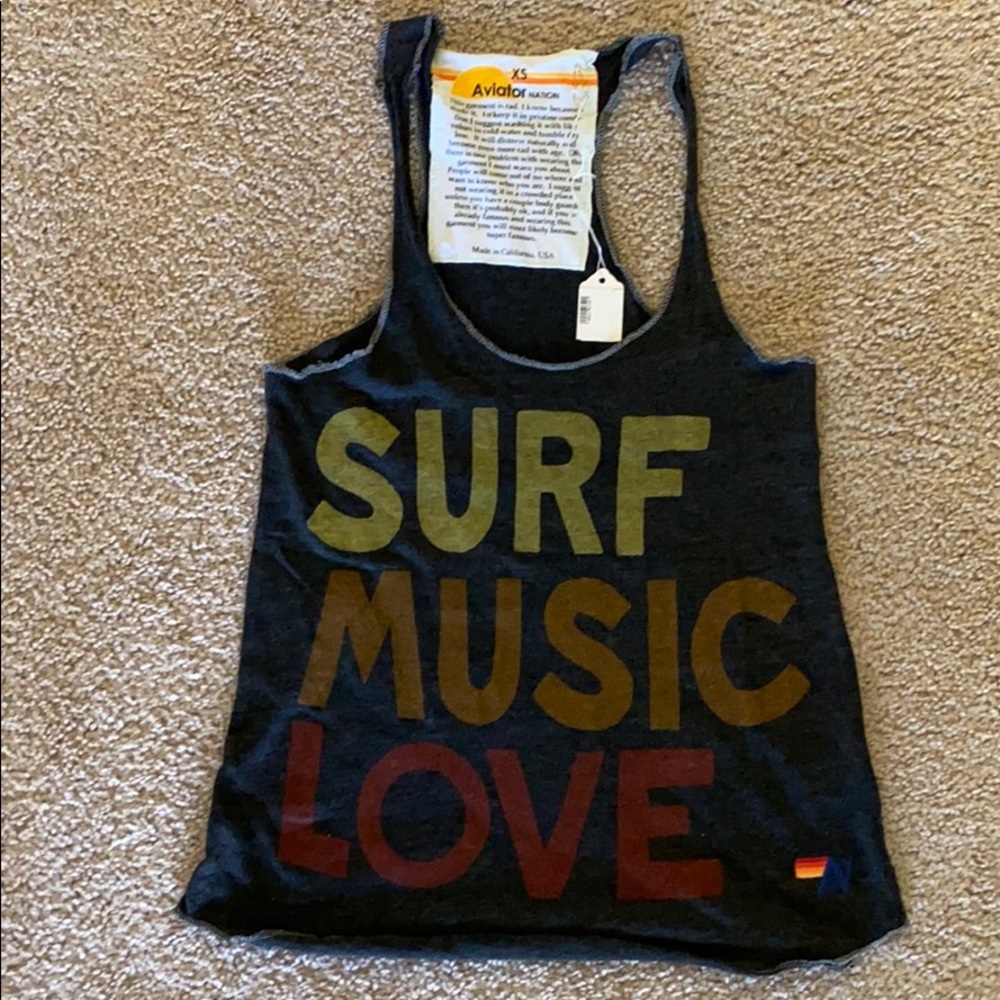 NWT Aviator Nation Tank XS